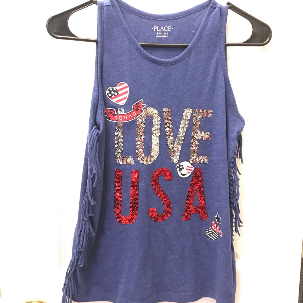 🦄4/$20⭐️FINAL PRICE⭐️Girls tank with fringe